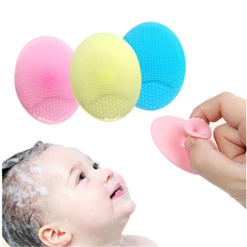 Silicone Face Scrubber Electric - 2/4/6 個ソフトシリコーン洗顔ブラシシャワーベビーマッサージウォッシュパッド顔角質除去ブラシスーパーソフトスポンジスクラバー