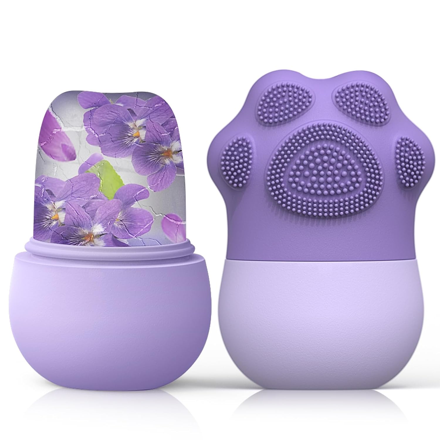 Face Ice Roller Puffiness - スキンケア用フェイシャルアイスローラー - 目のむくみを軽減し、顔をマッサージ - 女性用シリコン美容ツール