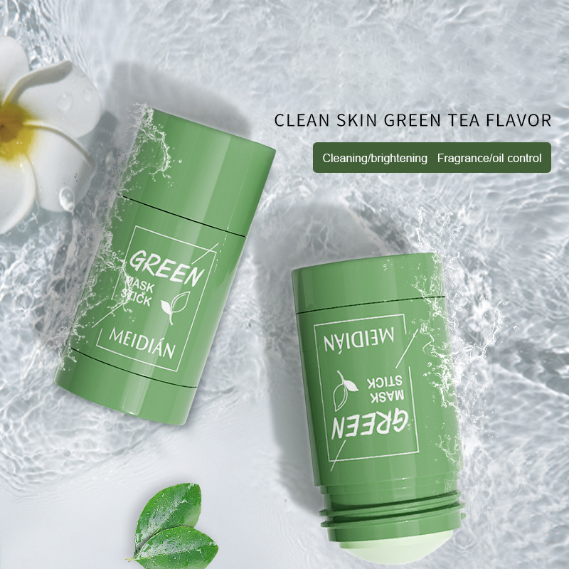 Green Tea Cleansing Clay Mask - 緑茶マスクスティック 黒ずみ・ニキビ除去 ディープクレンジング ピュリファイングクレイマスク オイルコントロール ソリッドマスク