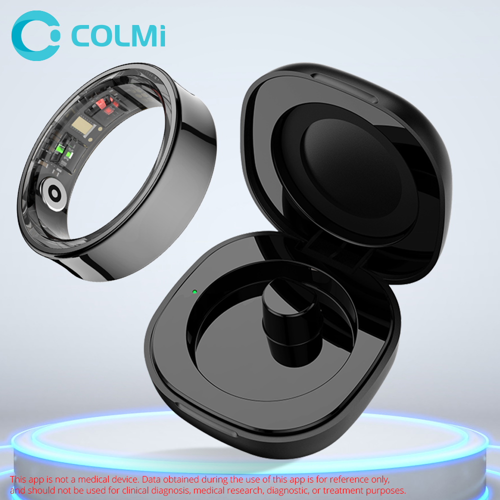 Health Monitors - COLMI-男性と女性のためのR09スマートリング,心拍数と血中酸素のモニタリング,防水IP68,AndroidとiOS, 2024