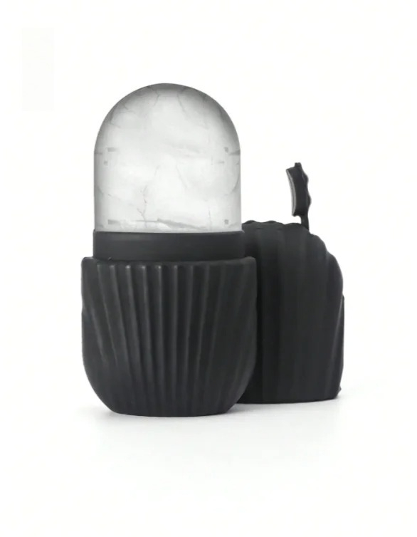 Face Ice Roller Puffiness - 食品グレードシリコン製フェイスアイスローラー、環境に優しいアイスキューブフェイスローラー（毛穴引き締め、肌の輝きアップ、むくみ軽減）、家庭用再利用可能なスキンケアアイスモールド