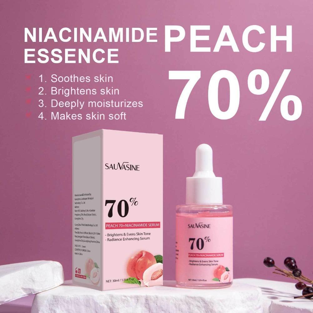 Niacinamide Pore Shrinking Essence - ナイアシンアミド配合の保湿美容液 30ml。爽やかな使用感で、肌に潤いを与え、毛穴を引き締め、エイジングケア効果も期待できます。肌の小じわを目立たなくし、なめらかな肌へと導きます。