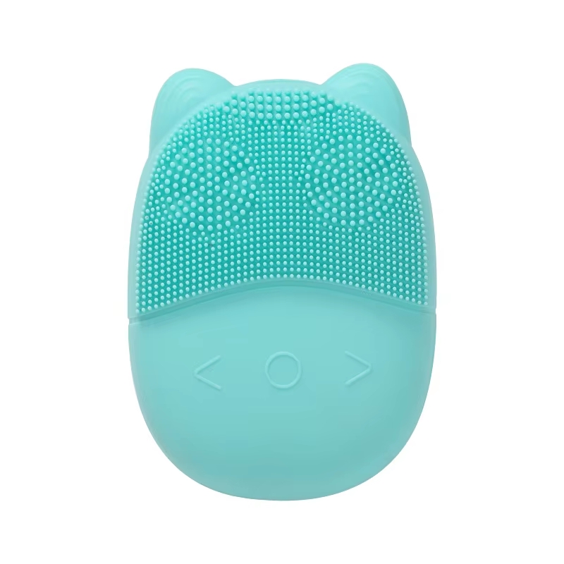 Silicone Face Scrubber Electric - 超音波電動洗顔ブラシスキンスクラバー毛穴汚れクレンジングにきび除去クリーナーシリコーンブラシマッサージャー