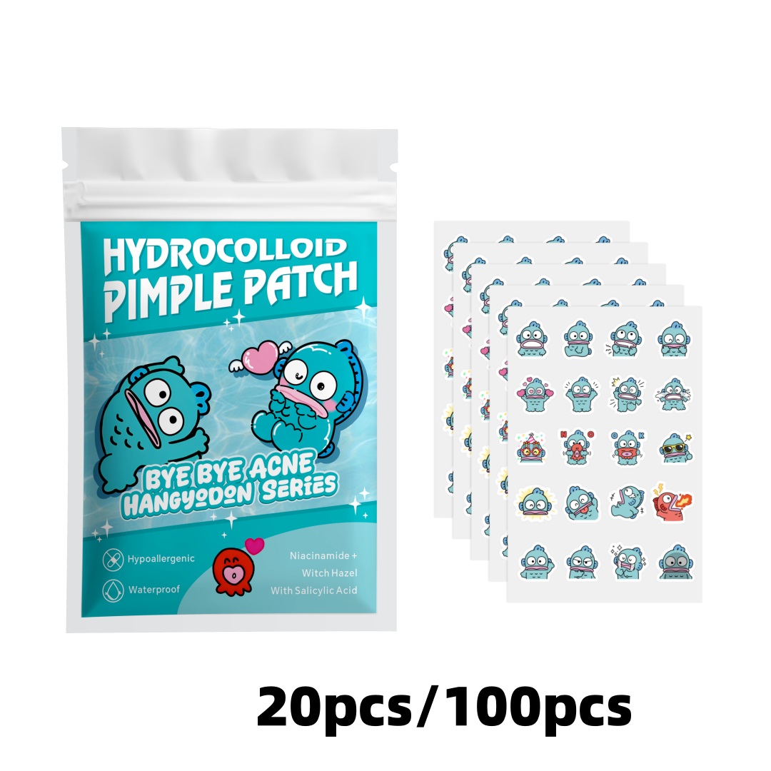Hydrocolloid Pimple Patch - 20/100 個ハローキティニキビパッチ、顔のニキビパッチ、ハイドロゲルニキビ除去パッチ、コンシーラー