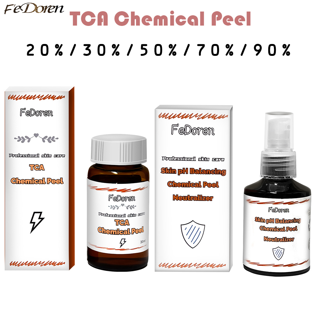 Hyaluronic Acid Facial Serum - 30 ミリリットルハイパワースキンケミカルピール 50% 20% TCAAcid 濃い肌のための柔らかくボディピールオフ角質保湿角質除去剤