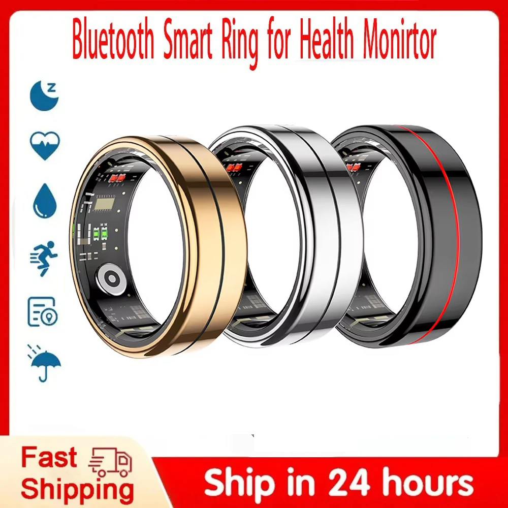 Health Monitors - R04 スマートリング 男女兼用 健康睡眠モニター 5ATM防水 スマートリング
