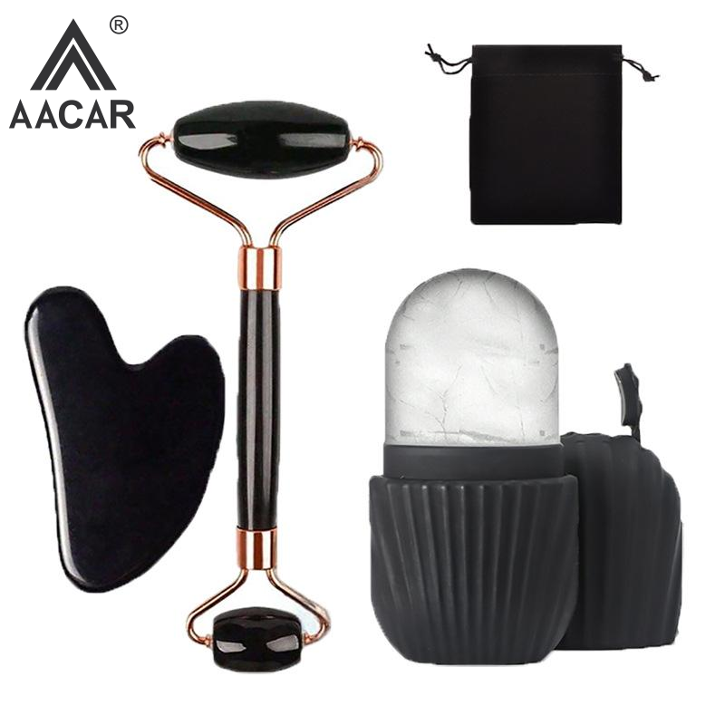 Face Ice Roller Puffiness - アイスフェイスローラー フェイシャルアイスローラーセット フェイシャルローラー グアシャ フェイスツールセット マッサージツール