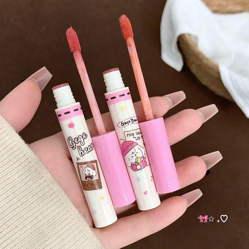 ゲゲベア 6個入り ベルベットリップマッドセット、ソフトマッ - Matte Velvet Lip Tint Long Lasting のレビューと価格