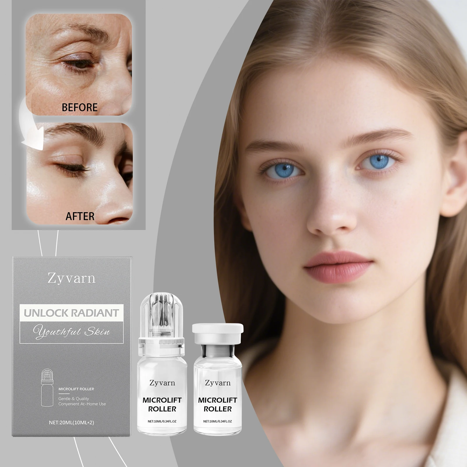 オリゴペプチド配合 フェイススキンリペア マイクロニードルセ - Hyaluronic Acid Facial Serum のレビューと価格