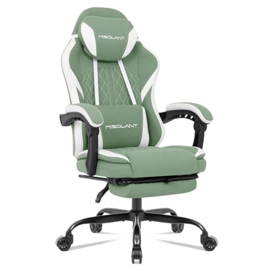 大人用ゲーミングチェア。高背もたれとフットレストを備えた、人 - Massage のレビューと価格