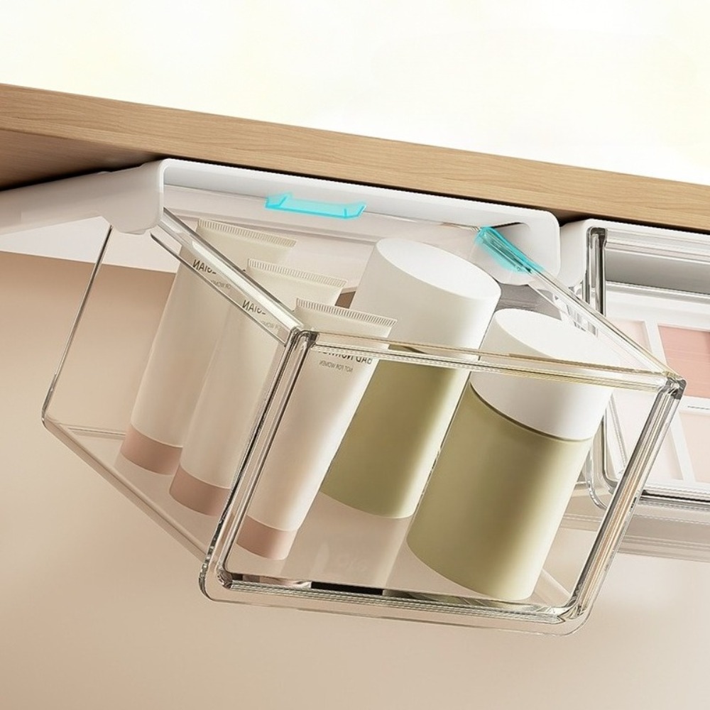 プラスチック製引き出し式収納ボックス 自己粘着式 大容量 化 - Makeup のレビューと価格