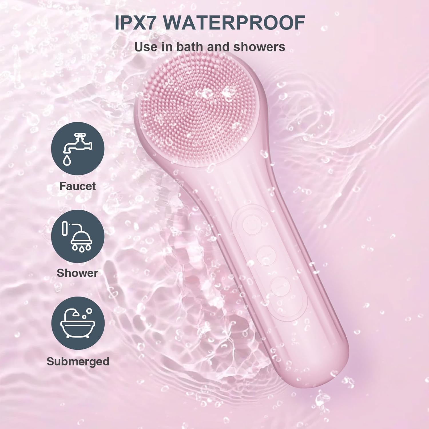 シリコンフェイススクラバー、防水電動洗顔ブラシ（男性＆女性用 - Silicone Face Scrubber Electric のレビューと価格