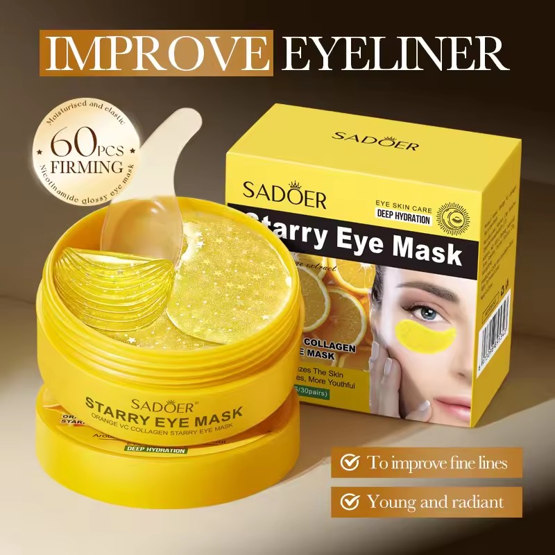SADOER ビタミンCクリスタルコラーゲンアイマスク 60 - Collagen Under Eye Patches のレビューと価格