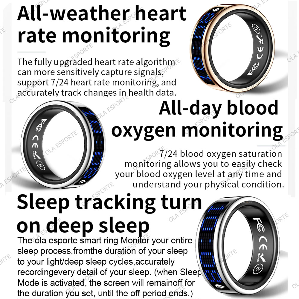 スマートリング ディスプレイ画面 タッチ式着信通知 タスビー - Health Monitors のレビューと価格