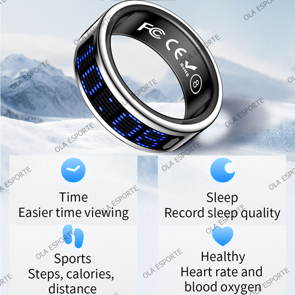 新型超薄軽量スマートリング 多機能ディスプレイ 心拍数 健康 - Health Monitors のレビューと価格