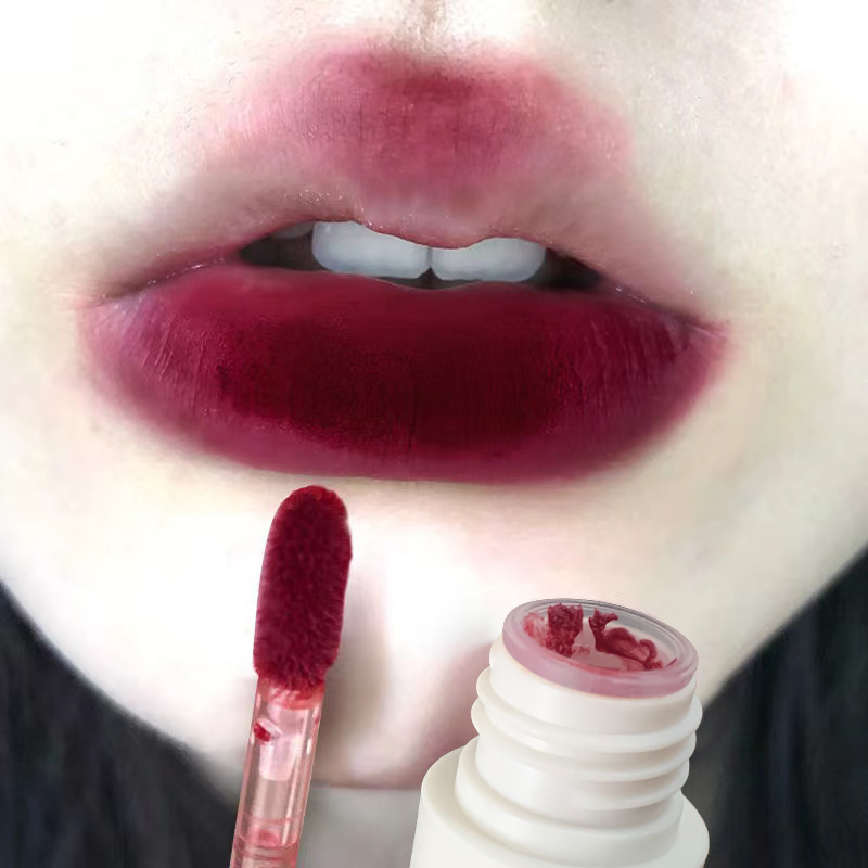 マットベルベットリップグロス防水液体口紅ヌードブラウン唇ティ - Matte Velvet Lip Tint Long Lasting のレビューと価格