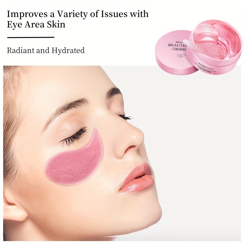 紅藻アイマスク60枚、多目的アイパッチ、紅藻エキス、ヒアルロ - Collagen Under Eye Patches のレビューと価格