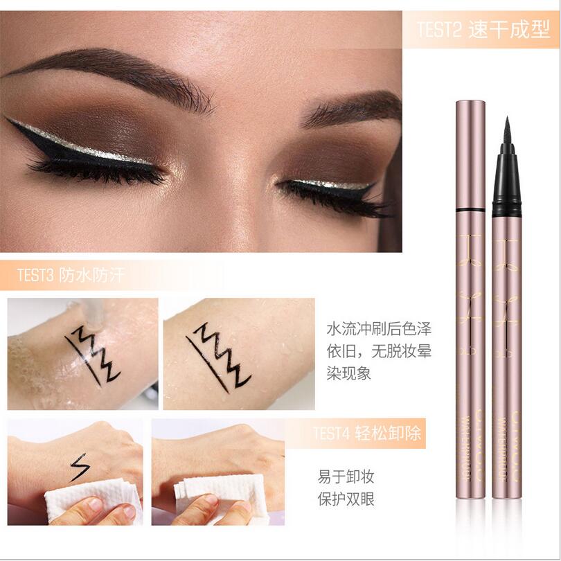 プロの防水リキッドアイライナー,長持ちする黒のアイペンシル, - Waterproof Liquid Eyeliner Pen のレビューと価格