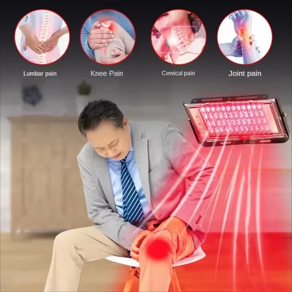 96 LED赤色光療法パネル USB電源 180 °   調 - Led Light Therapy Face Mask のレビューと価格