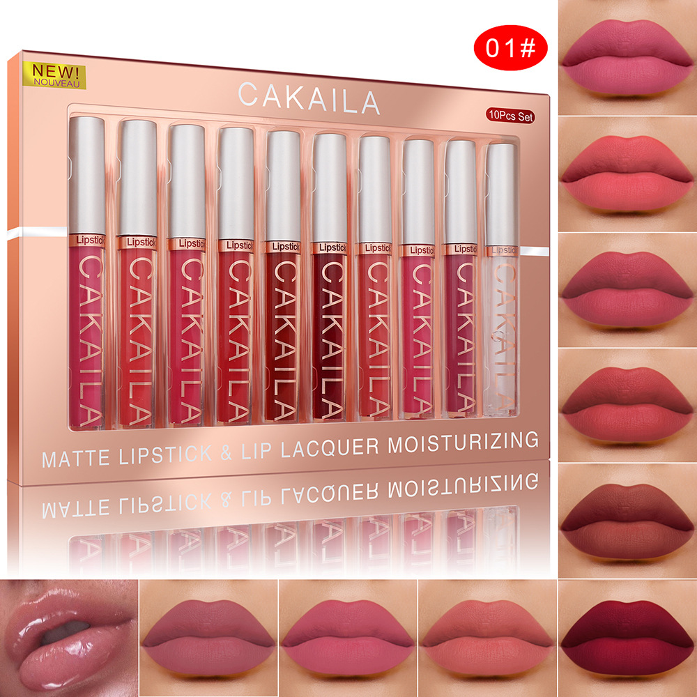 4 個/10 個/セットヌードリップグロスマットベルベット口 - Matte Velvet Lip Tint Long Lasting のレビューと価格