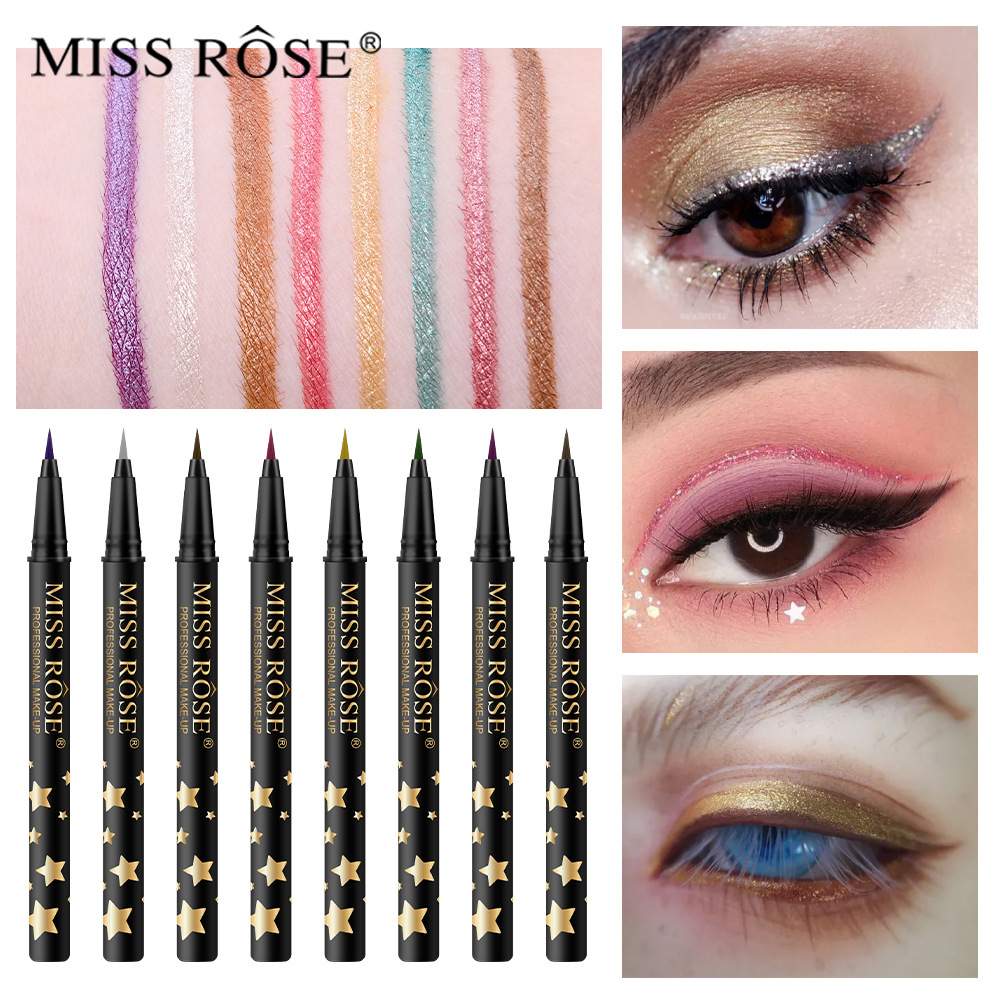 MISS ROSE コスメティックカラー リキッドアイライナ - Waterproof Liquid Eyeliner Pen のレビューと価格