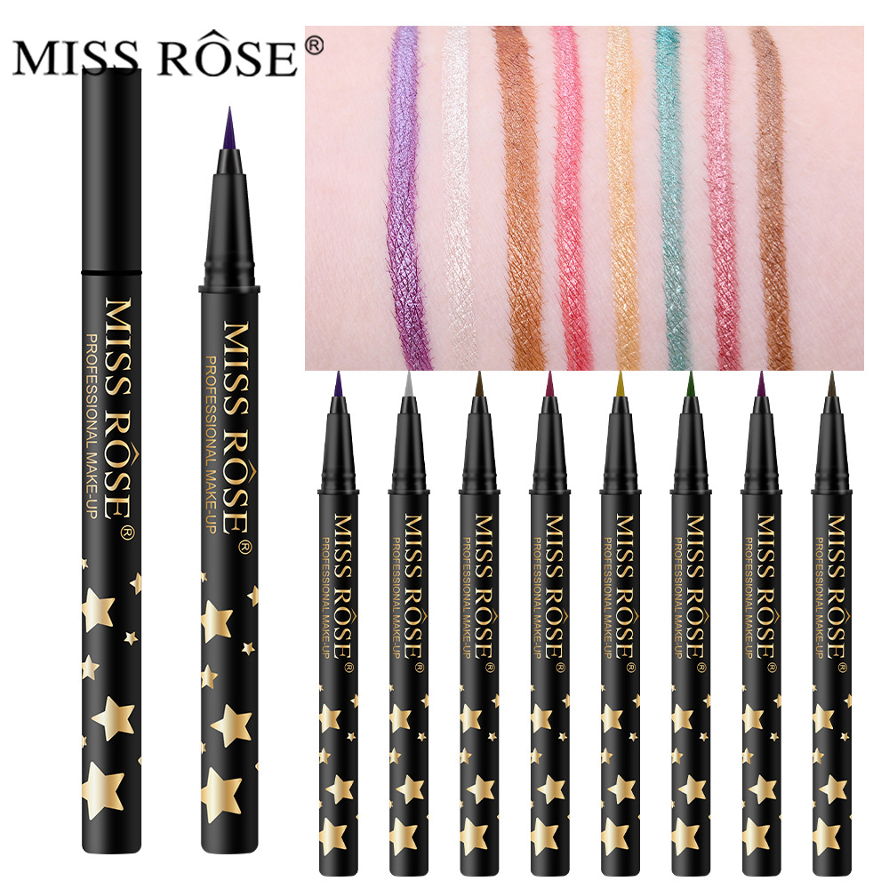 MISS ROSE コスメティックカラー リキッドアイライナ - Waterproof Liquid Eyeliner Pen のレビューと価格