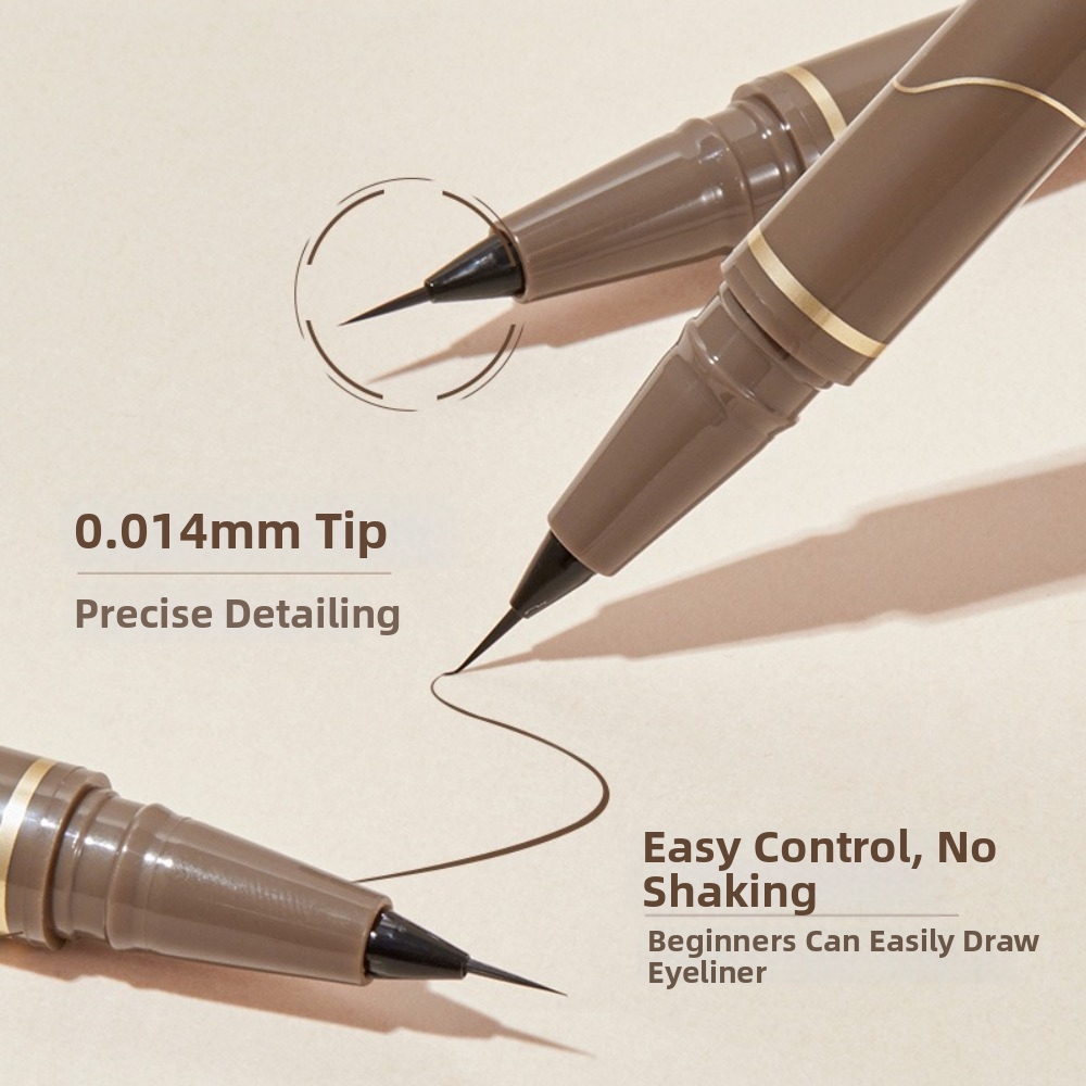 新しい超薄型リキッドアイライナー。ウォータープルーフで速乾性 - Waterproof Liquid Eyeliner Pen のレビューと価格