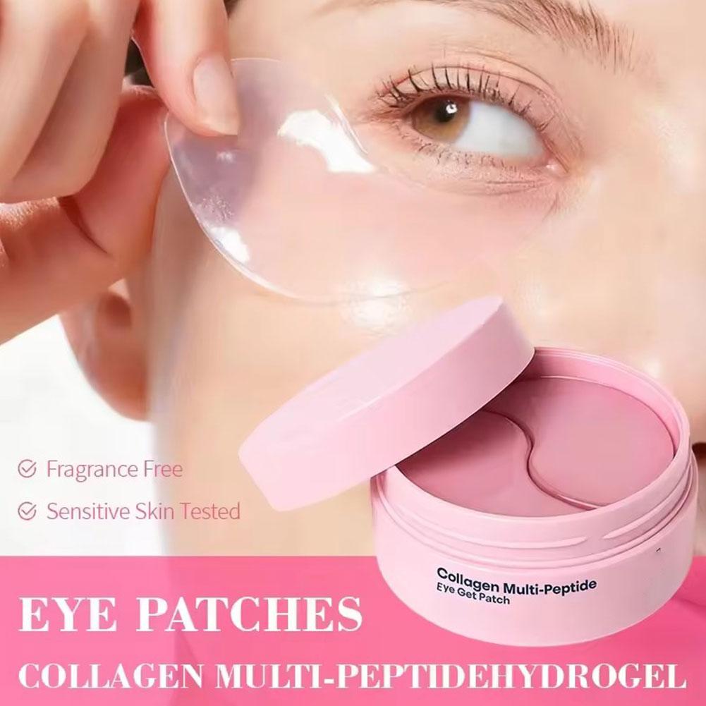 コラーゲンマルチペプチドアイパッチ、むくみ、くま、しわ対策、 - Collagen Under Eye Patches のレビューと価格