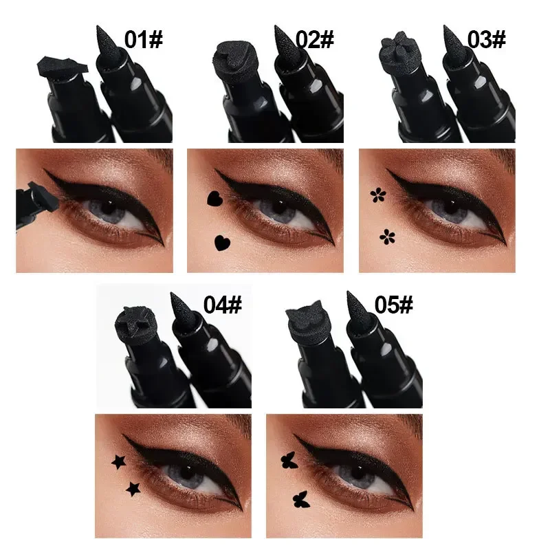 バタフライアイライナーペン,スター,ムーン,スタンプ,長持ち - Waterproof Liquid Eyeliner Pen のレビューと価格