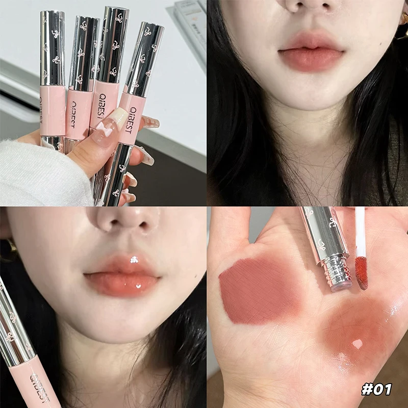 QIBEST ダブルヘッドマットベルベットリキッドリップステ - Matte Velvet Lip Tint Long Lasting のレビューと価格