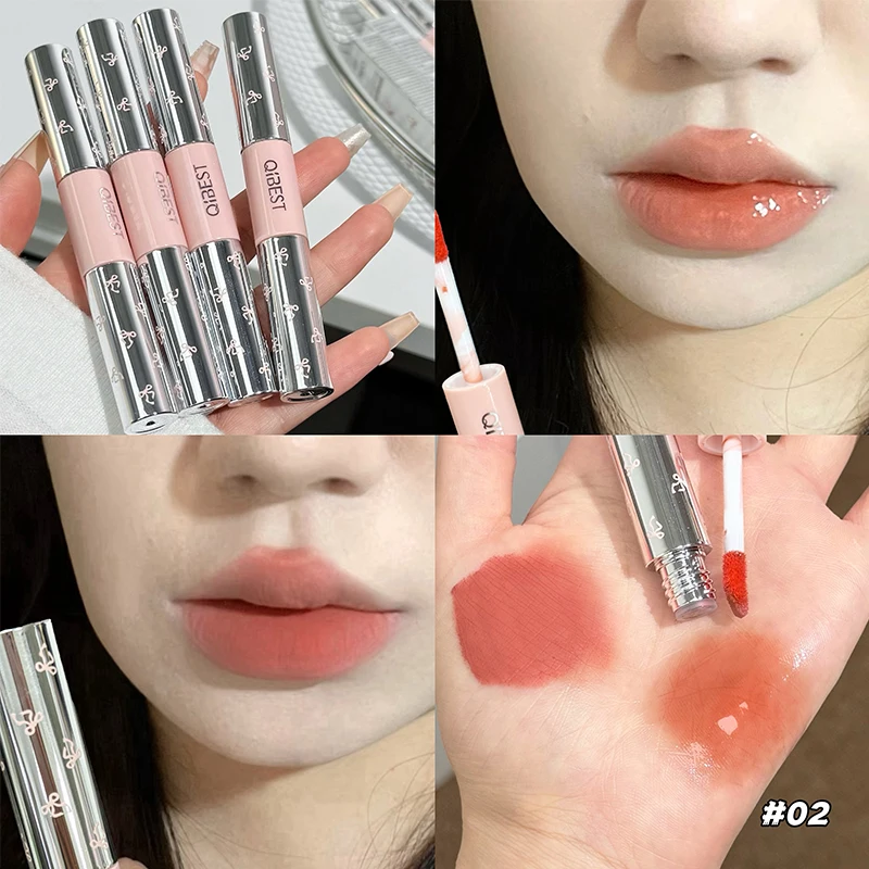 QIBEST ダブルヘッドマットベルベットリキッドリップステ - Matte Velvet Lip Tint Long Lasting のレビューと価格
