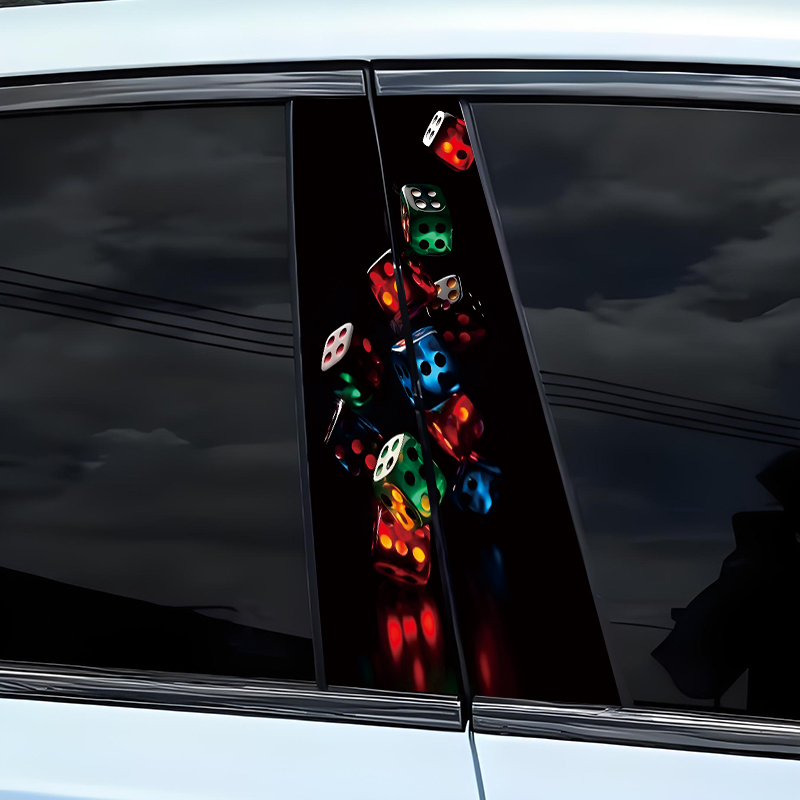 2枚組 ポーカー柄 車用ステッカー 面白いDIY 自動車Bピ - Spf 50 Waterproof Sunscreen のレビューと価格