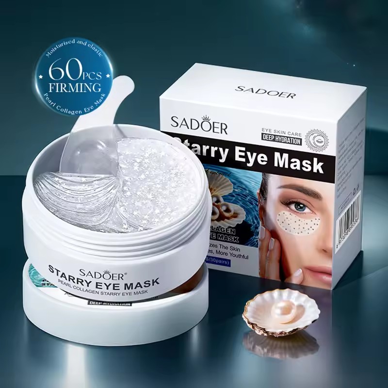 60 個 SADOER パールクリスタルコラーゲンアイマスク - Collagen Under Eye Patches のレビューと価格