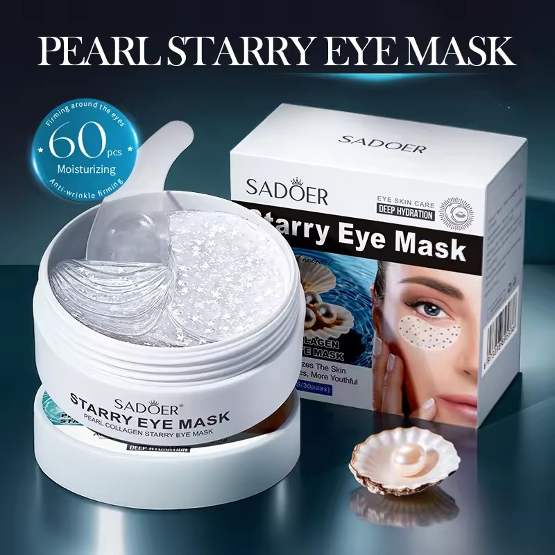 60 個 SADOER パールクリスタルコラーゲンアイマスク - Collagen Under Eye Patches のレビューと価格