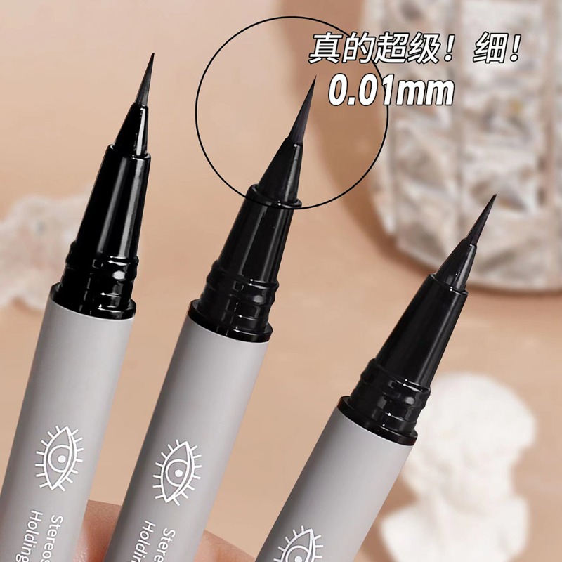 超極細眉ペンシルアウトラインシャドウ嘘カイコアイライナー防水 - Waterproof Liquid Eyeliner Pen のレビューと価格