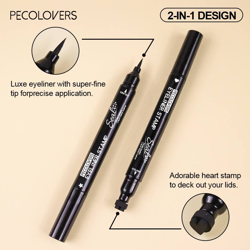 ダブルヘッド リキッド アイライナー ペン スタンプ付き ナ - Waterproof Liquid Eyeliner Pen のレビューと価格