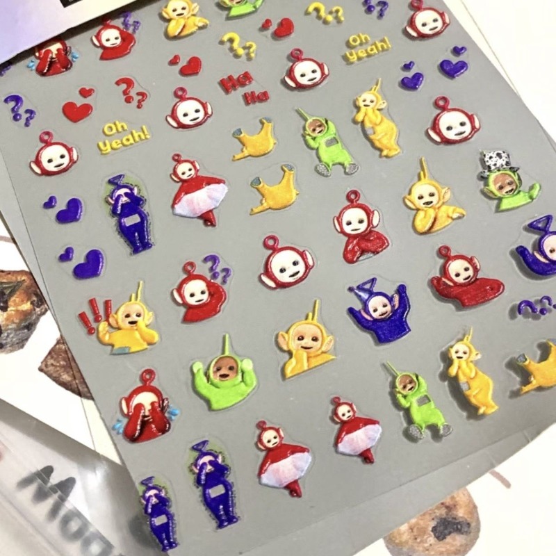 テレタビーズ　最新のかわいいアニメーションテレタビーズ3Dス - Nail Art のレビューと価格