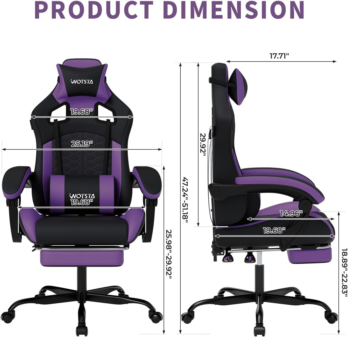 マッサージ機能付きゲーミングチェア。人間工学に基づいた設計で - Massage のレビューと価格