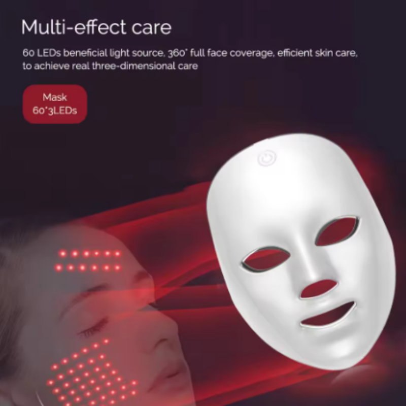 ワイヤレスLEDマスク LEDフェイスマスク 光子肌引き締め - Led Light Therapy Face Mask のレビューと価格