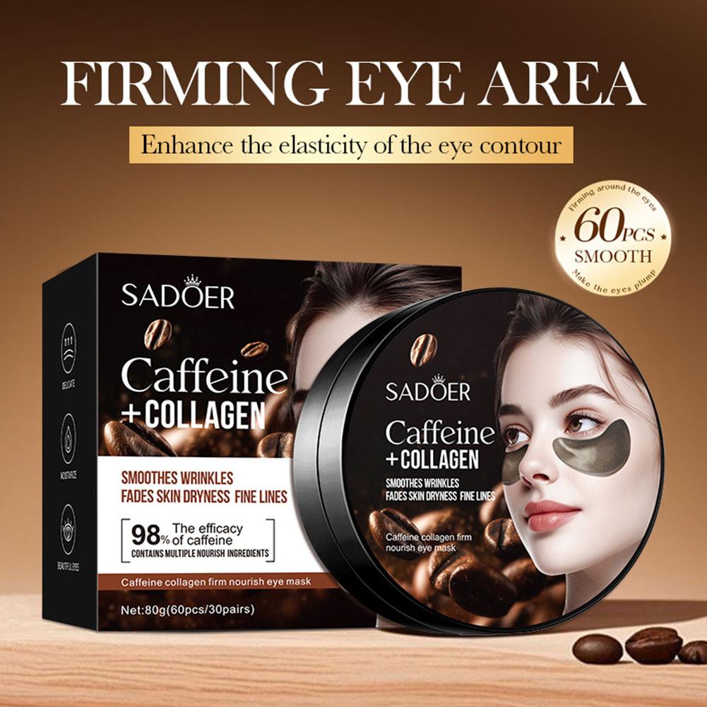 カフェインコラーゲンアイマスク　くま対策保湿アイパッチ　むく - Collagen Under Eye Patches のレビューと価格