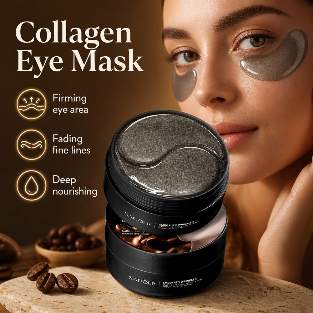 カフェインコラーゲンアイマスク　くま対策保湿アイパッチ　むく - Collagen Under Eye Patches のレビューと価格