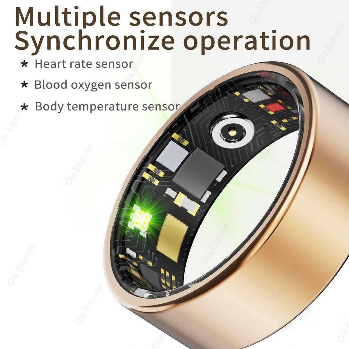 チタン合金スマートリング、血圧/酸素/心拍数モニター付き健康 - Health Monitors のレビューと価格